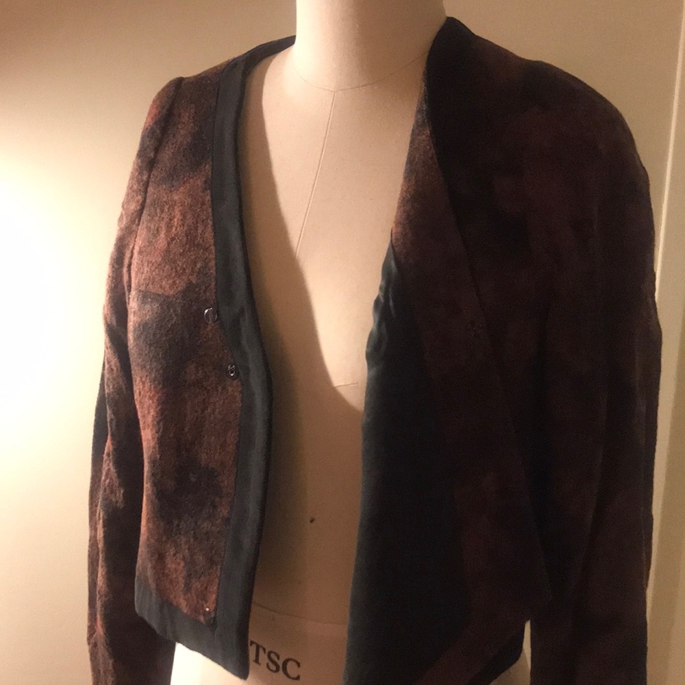 VENA CAVA asymmetric jacket blazer wool silk sz 6 - Picture 3 of 5